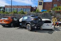 Sa voiture chute dans un stationnement sur la rue King à Sherbrooke